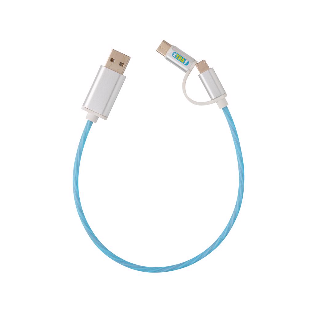 Chargers & Cables 3-in-1 flowing light cable