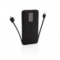 Mobile Tech 10.000 mAh powerbank with integrated cable