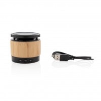 Mobile Tech Bamboo wireless charger speaker