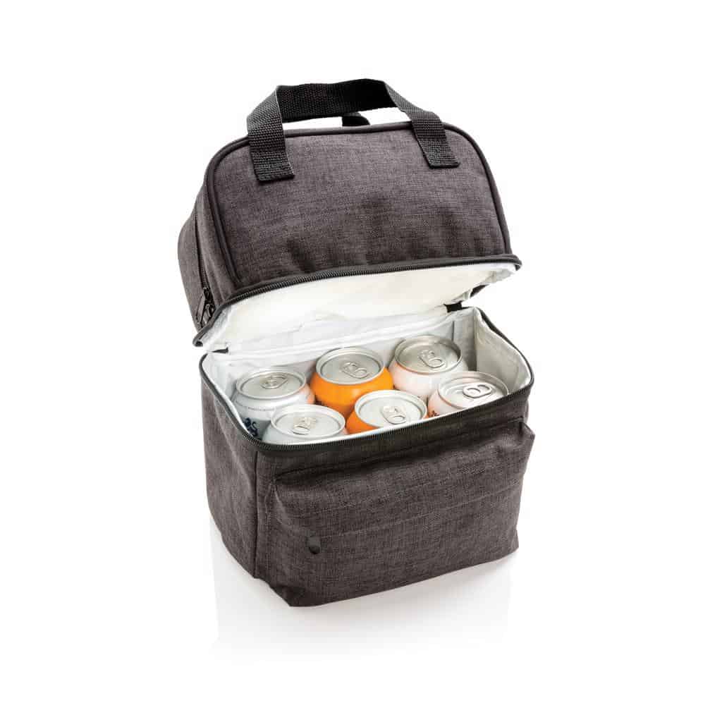 Bags & Travel & Textile Cooler bag with 2 insulated compartments