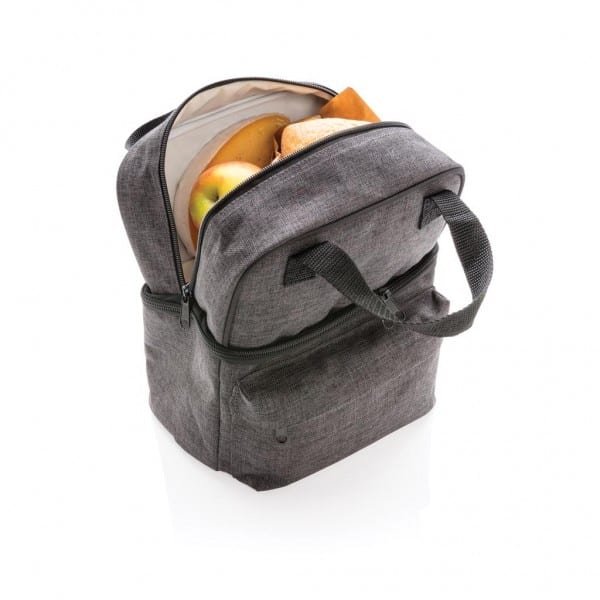 Bags & Travel & Textile Cooler bag with 2 insulated compartments