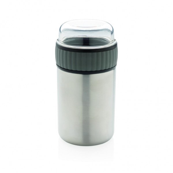 Drinkware 2-in-1 vacuum lunch flask