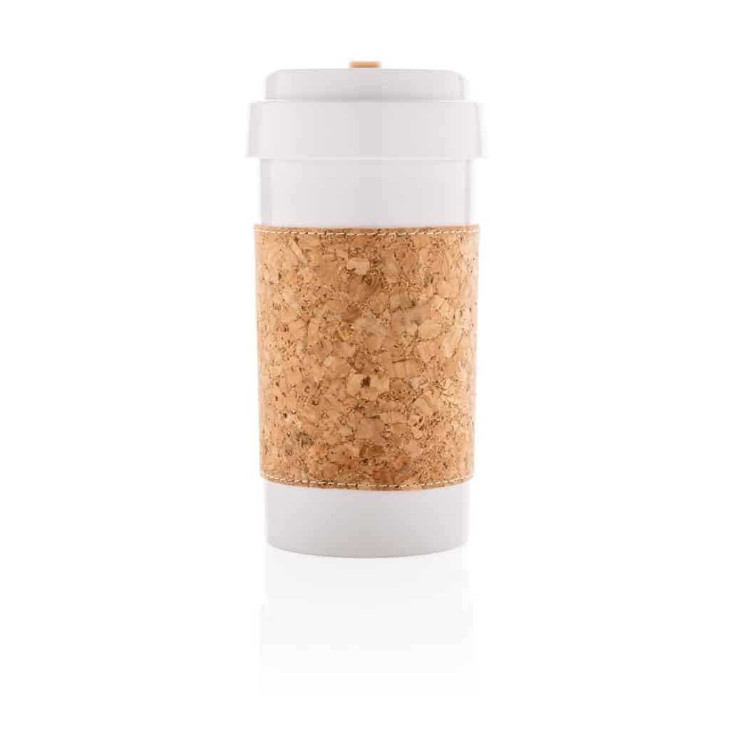 Drinkware ECO PLA 400ml can with cork sleeve