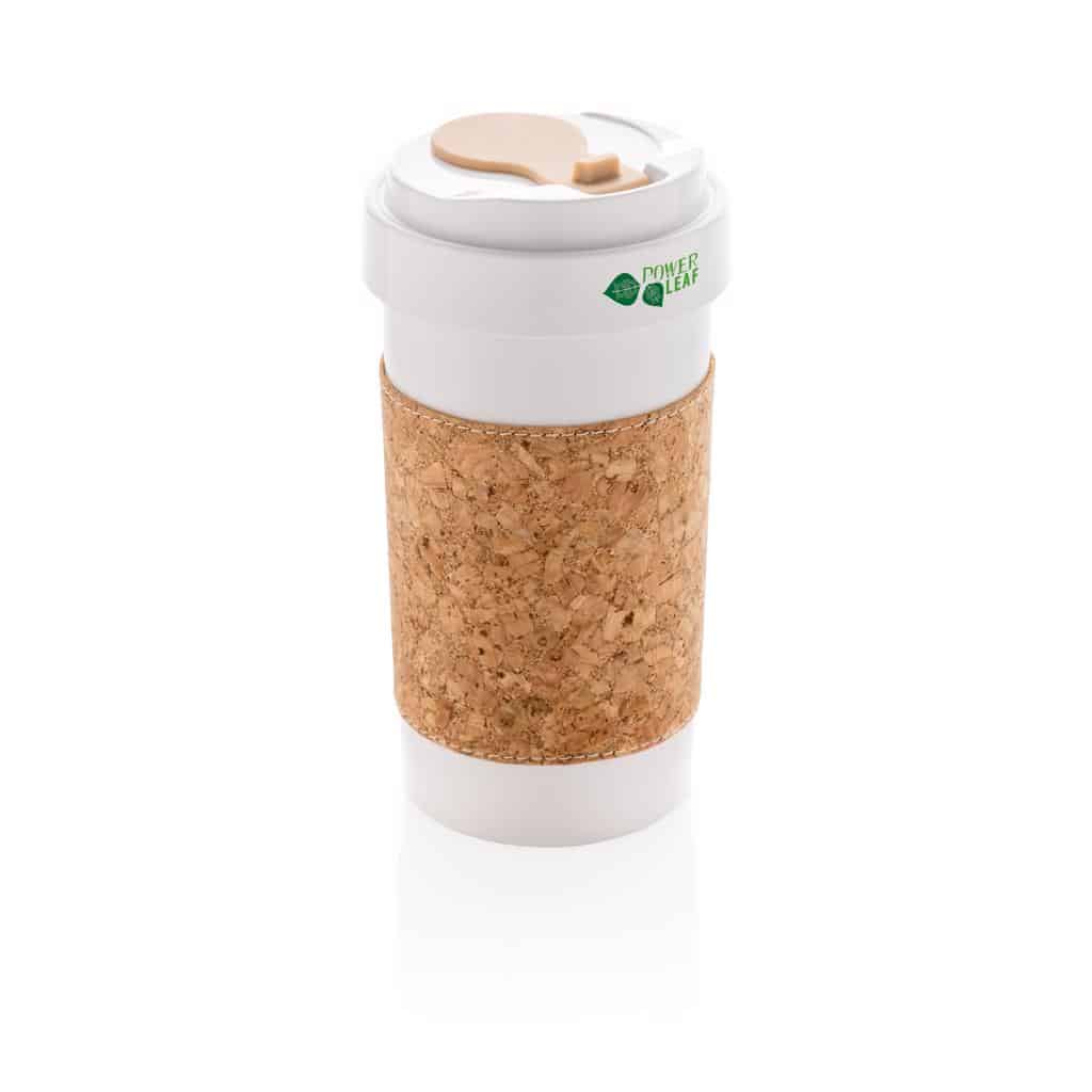 Drinkware ECO PLA 400ml can with cork sleeve