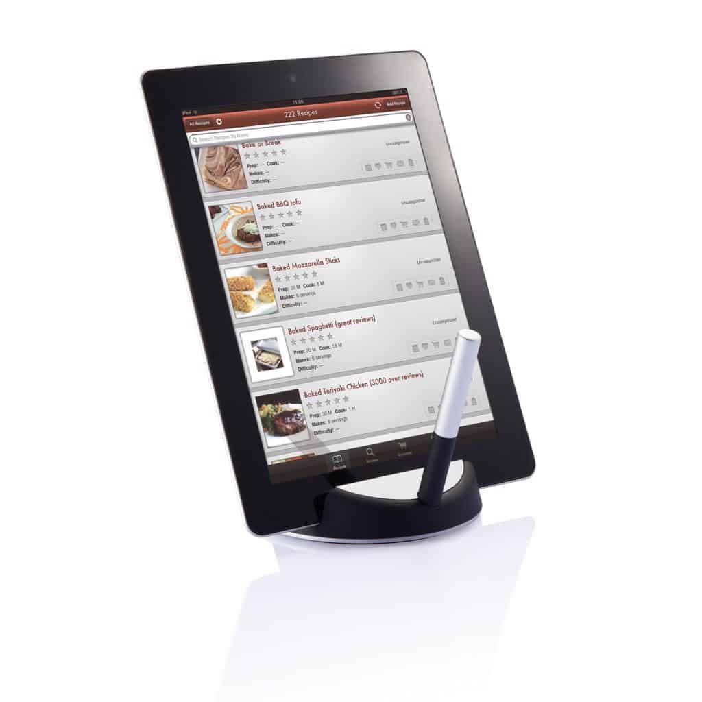 Mobile Tech Chef tablet stand with touchpen