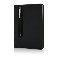 Notebooks Standard hardcover PU A5 notebook with stylus pen