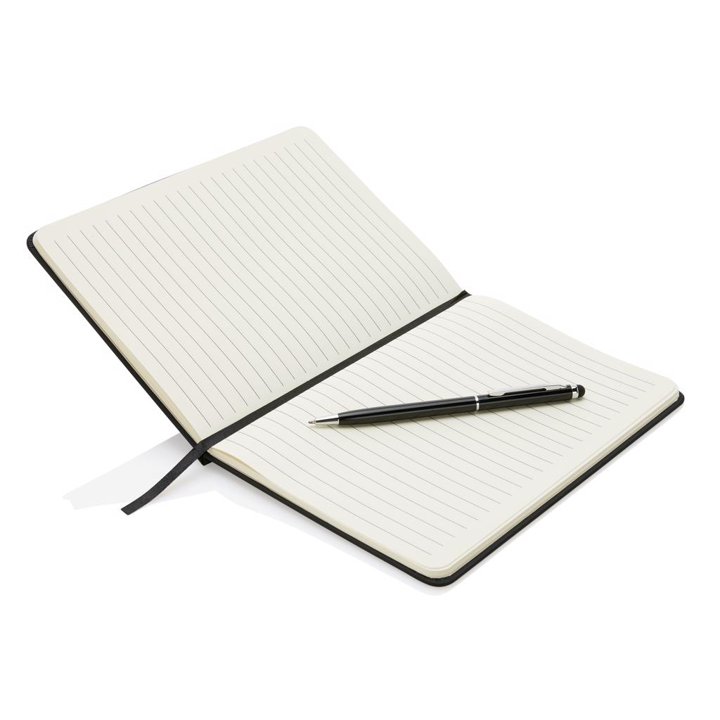 Notebooks Standard hardcover PU A5 notebook with stylus pen