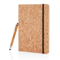 Eco Gifts A5 notebook with bamboo pen including stylus