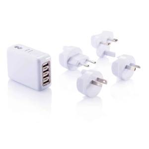 Bags & Travel & Textile Travel plug with 4 USB ports