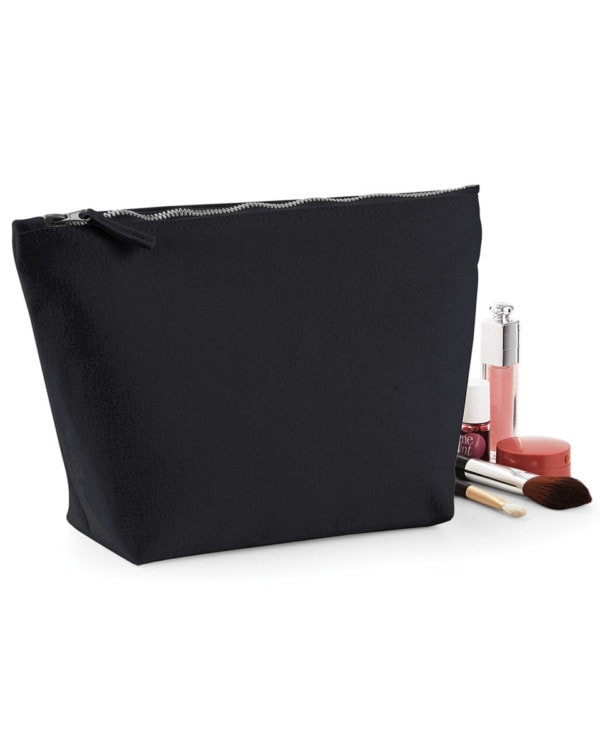 Canvas Canvas cosmetic bag with wide bottom