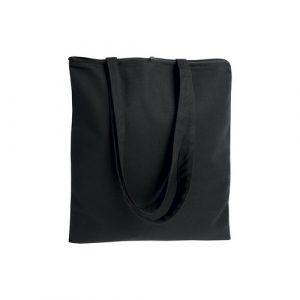 Cotton 220 g / m2 bag with a zipper