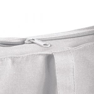 Cotton Cotton shopping bag with a zipper