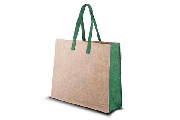 Eco Gifts Jute bag with green handles