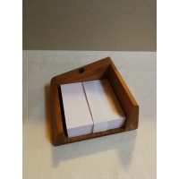 Custom made & Private Labels Handmade pen and paper stand made from cherry wood