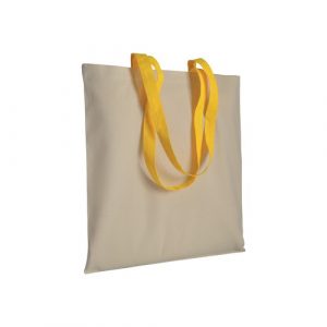 Cotton 220 g/m2 bag with long colored handles
