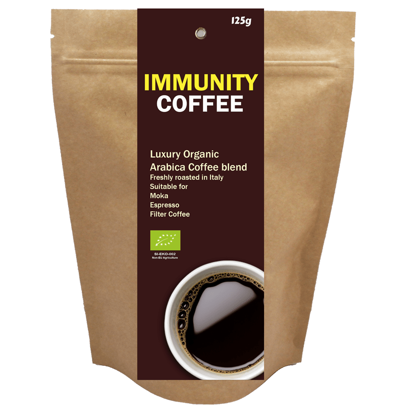 Custom made & Private Labels Organic Immunity coffee – immune system, 125 g