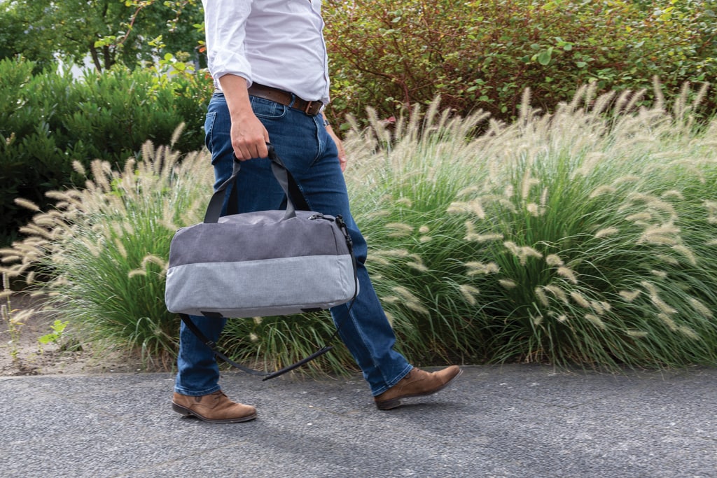 Bags & Travel & Textile Duo color RPET RFID weekend bag PVC free