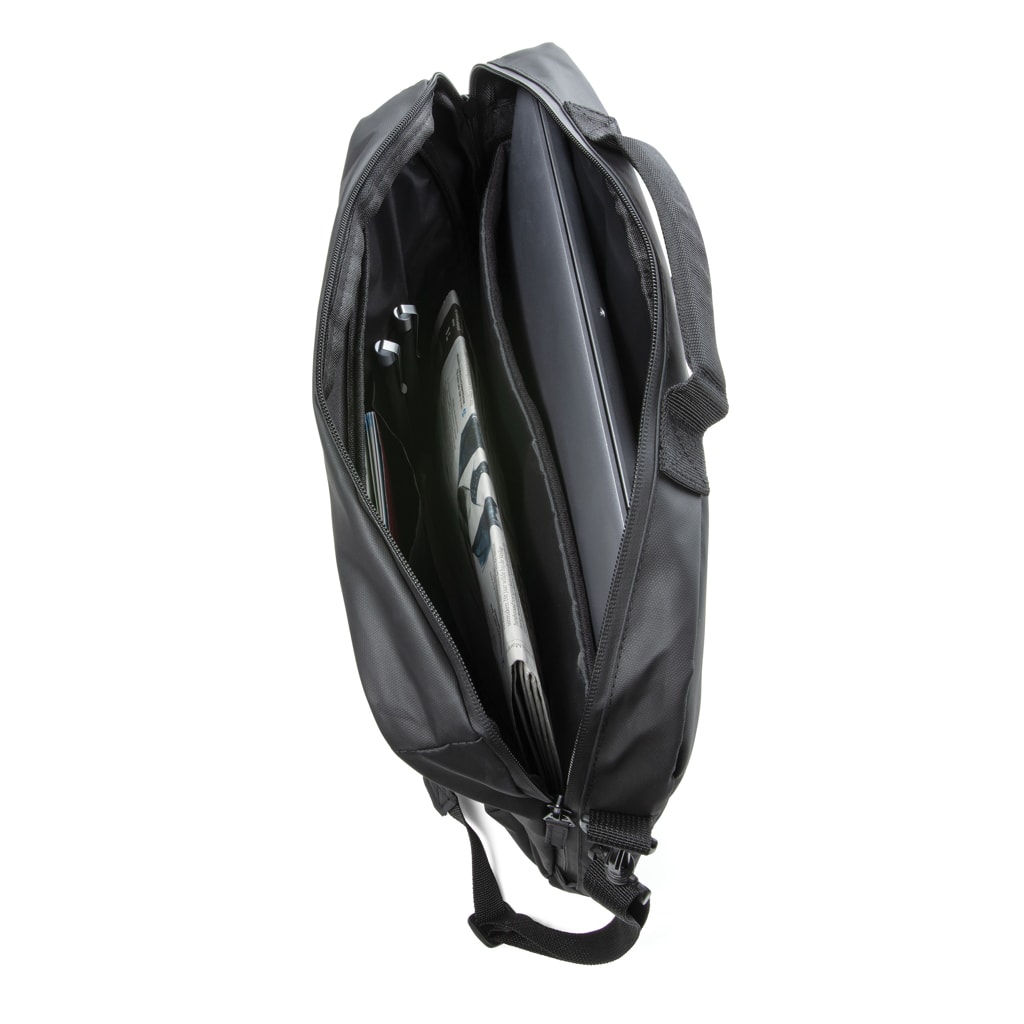 Bags & Travel & Textile Fashion black 15.6″ laptop bag PVC free