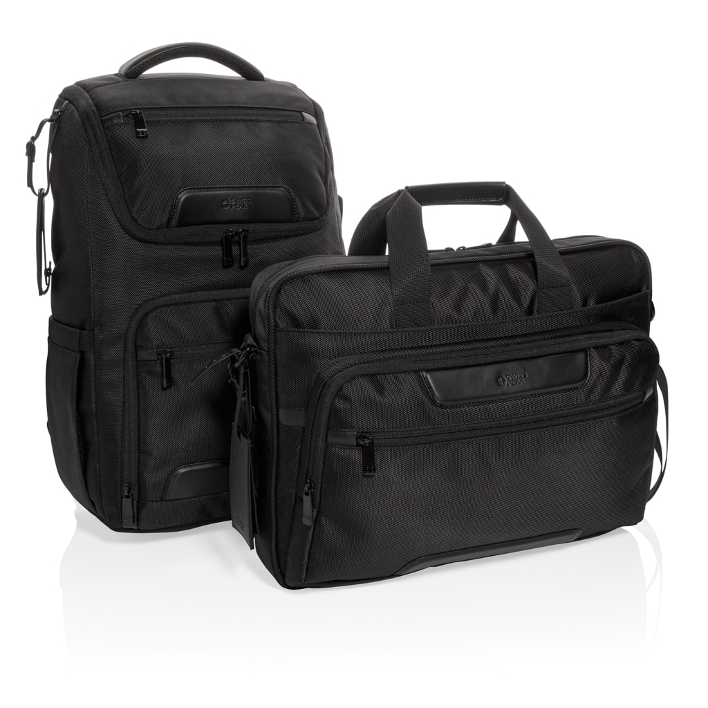 Bags & Travel & Textile Swiss Peak RPET Voyager RFID 15.6″ laptop bag