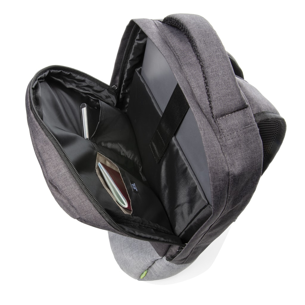 Backpacks Duo color RPET 15.6″ RFID laptop backpack PVC free