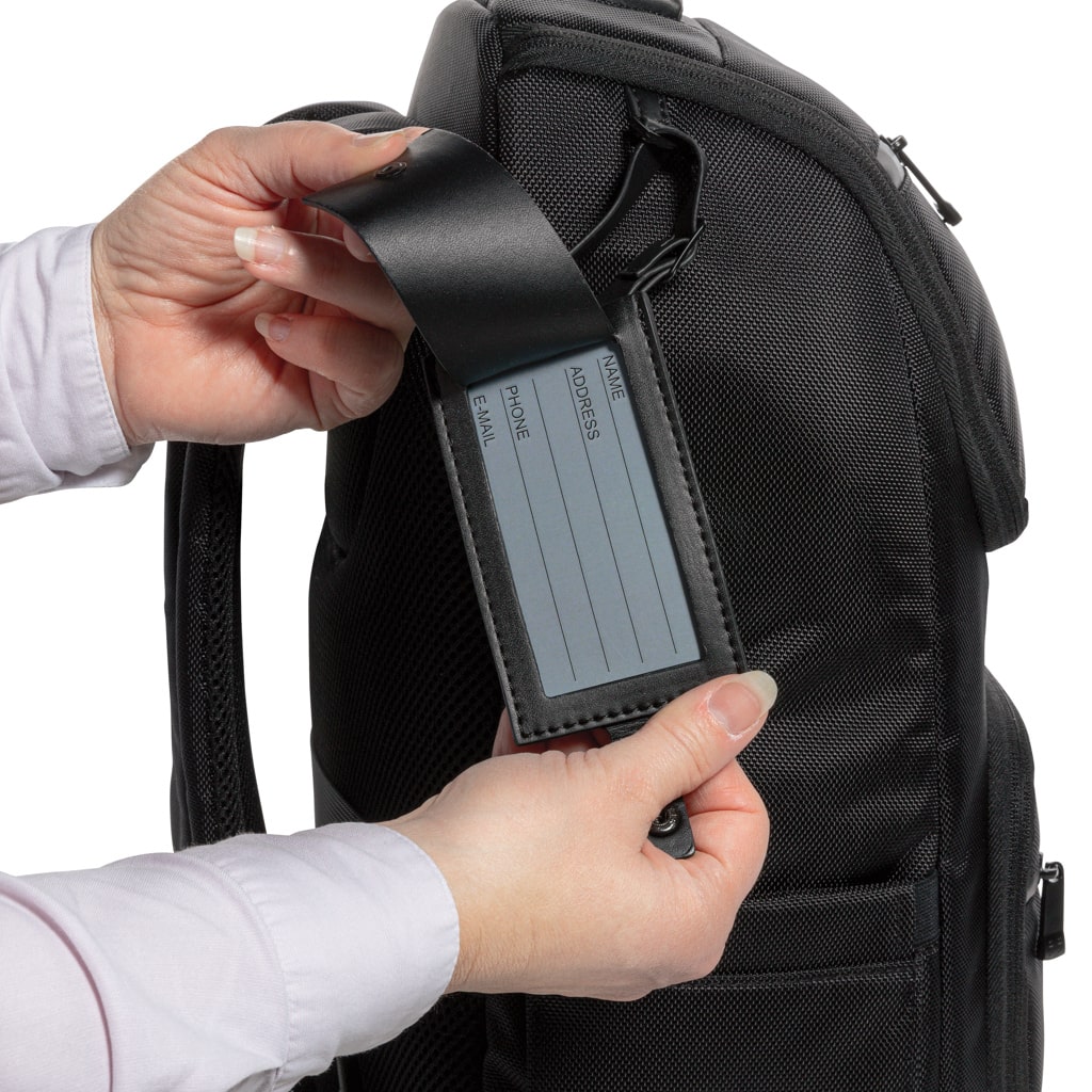 Backpacks Swiss Peak RPET Voyager USB & RFID 15.6″laptop backpack