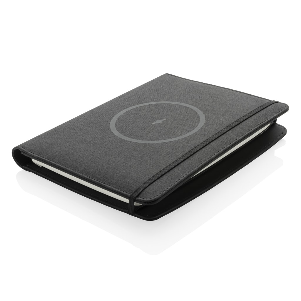 Eco Gifts Air 5W RPET wireless charging notebook cover A5