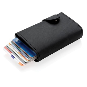Bags & Travel Standard aluminium RFID cardholder with PU wallet