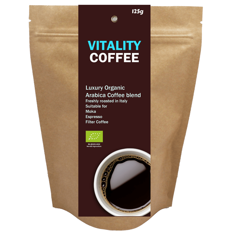 Custom made & Private Labels Organic Vitality coffee – vitality, 125 g