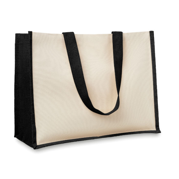 Canvas Jute and canvas shopping bag