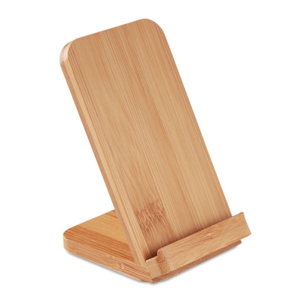 Eco Gifts Bamboo wireless charging stand