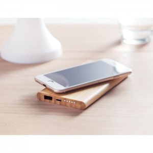 Eco Gifts Wireless, power bank in bamboo