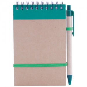 Eco Gifts Recycled notebook with a pen – colored
