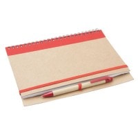 Eco Gifts Recycled Notebook with a pen – colored, A5 size