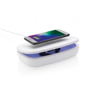 Mobile Gadgets UV-C steriliser box with 5W wireless charger