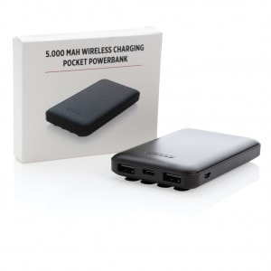 Mobile Tech 5.000 mAh wireless charging pocket powerbank