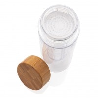 Drinkware Infuser bottle with bamboo lid