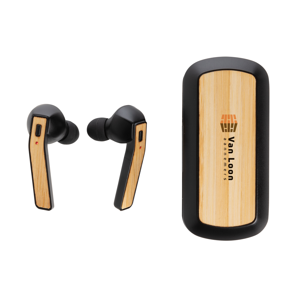 Christmas Offer Bamboo Free Flow TWS earbuds in case