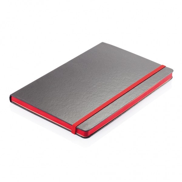 Notebooks Deluxe hardcover A5 notebook with coloured side