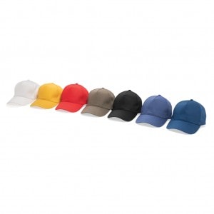 Bags & Travel & Textile Impact 5panel 280gr Recycled cotton cap with AWARE tracer