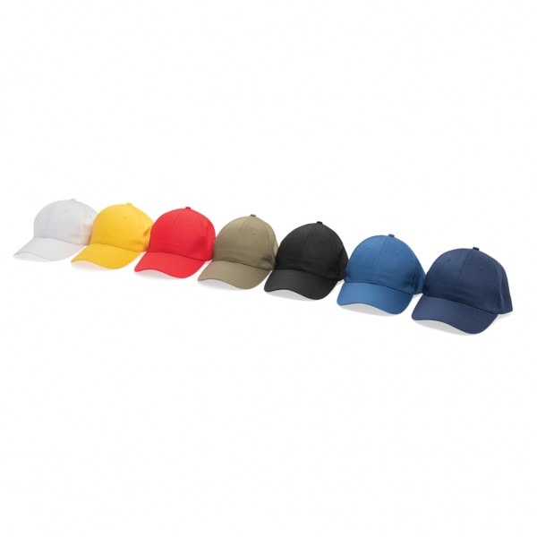 Bags & Travel & Textile Impact 6 panel 190gr Recycled cotton cap with AWARE tracer
