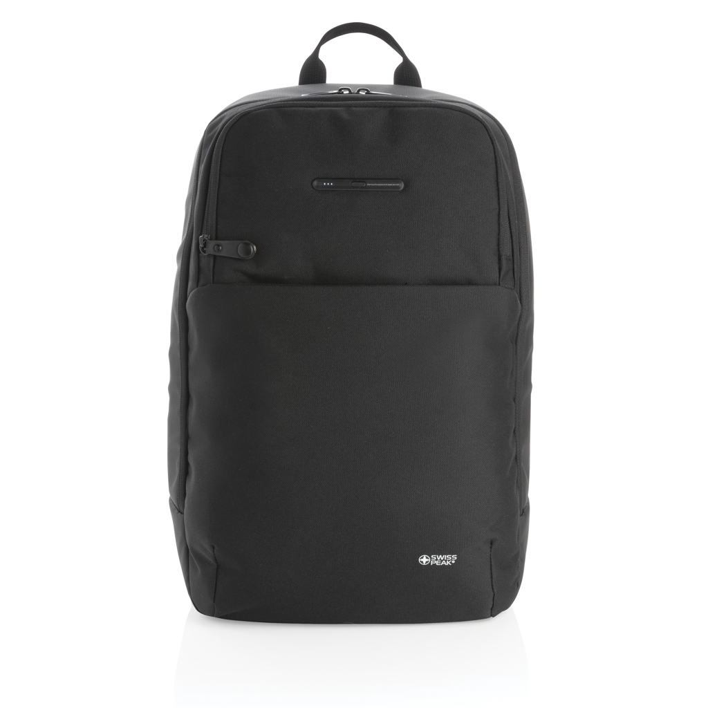 Bags & Travel & Textile Swiss Peak laptop backpack with UV-C steriliser pocket