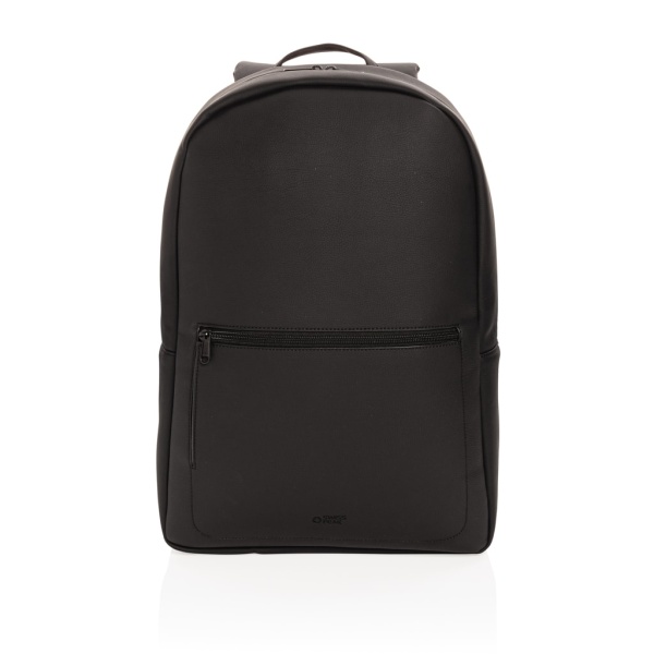 vegan leather laptop backpack