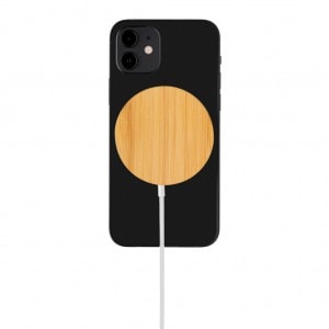 Wireless charging 10W bamboo magnetic wireless charger
