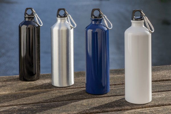 Water Bottles XL aluminium waterbottle with carabiner