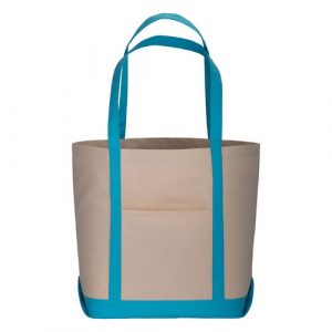 Cotton Canvas shopping bag 50x38x18cm natural+colors