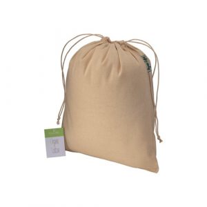 Eco Gifts Organic cotton drawstring bag 25x30cm