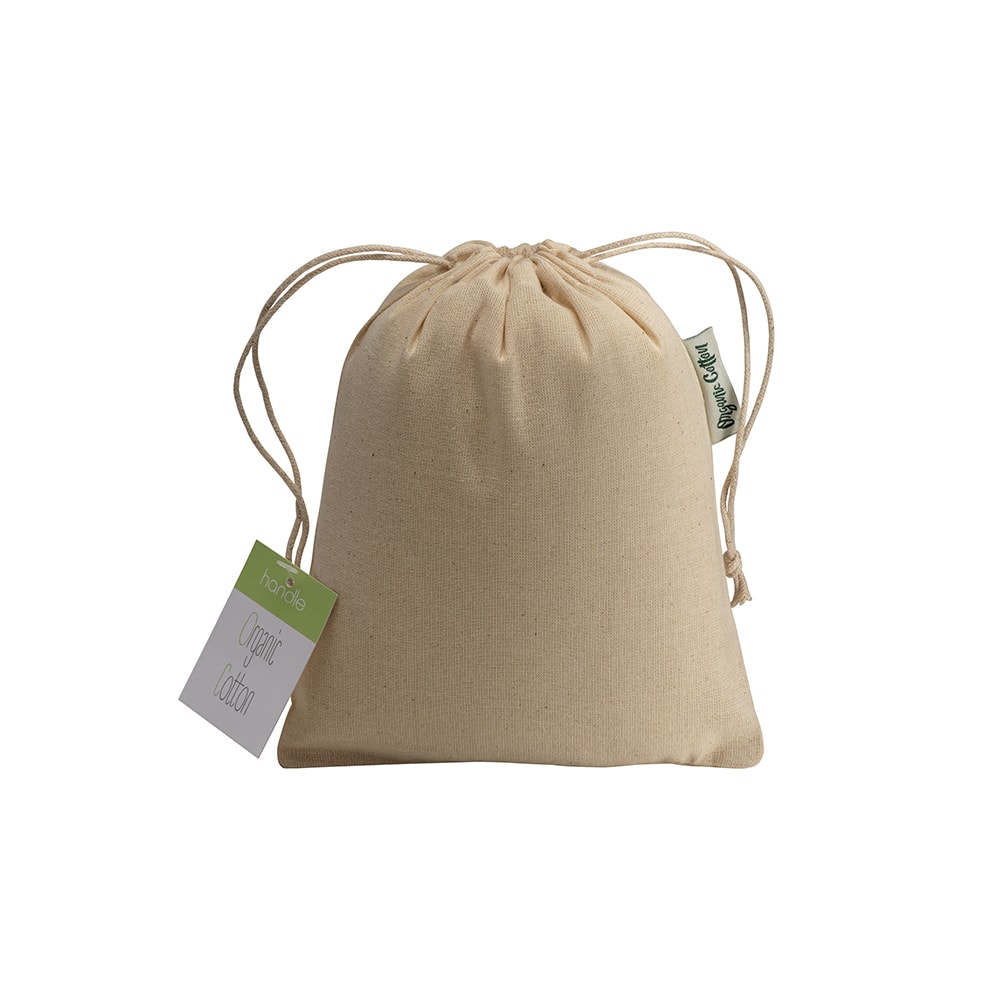 Eco Gifts Organic cotton drawstring bag 15x20cm