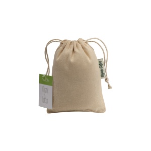 Eco Gifts Organic cotton drawstring bag 10x14cm