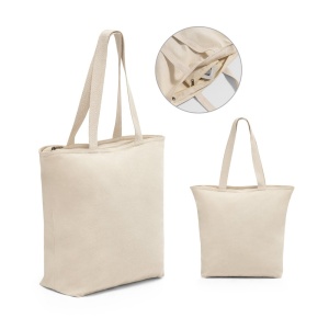 Cotton HACKNEY. 100% cotton bag with zipper