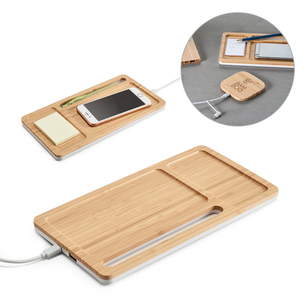 Eco Gifts MOTT. Desk organizer with wireless charger